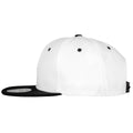 White-Black - Back - Result Unisex Core Bronx Original Flat Peak Snapback Dual Colour Cap (Pack of 2)