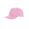 Pink - Front - Result Unisex Core Houston 5 Panel Printers Baseball Cap (Pack Of 2)