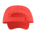 Red - Back - Result Unisex Core Houston 5 Panel Printers Baseball Cap (Pack Of 2)
