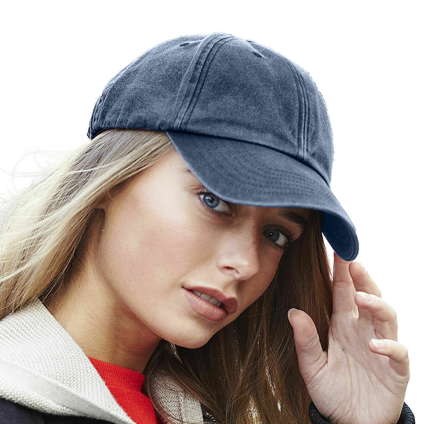 Vintage Denim - Lifestyle - Beechfield Unisex Low Profile Vintage Denim-Look Cap (Pack of 2)