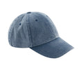 Vintage Denim - Front - Beechfield Unisex Low Profile Vintage Denim-Look Cap (Pack of 2)