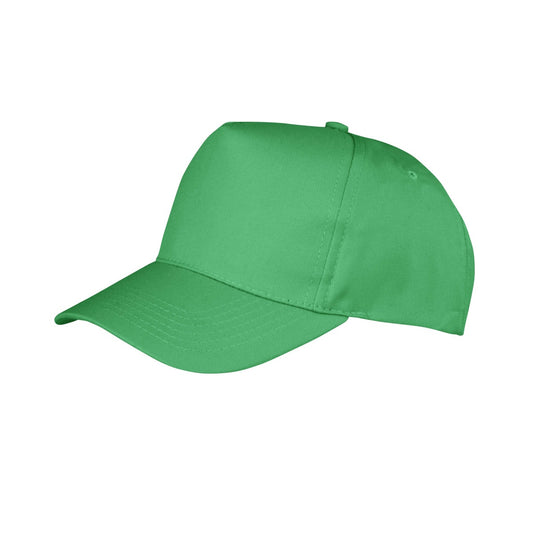 Apple Green - Front - Result Unisex Core Boston 5 Panel Printers Baseball Cap (Pack Of 2)