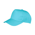 Aqua - Front - Result Unisex Core Boston 5 Panel Printers Baseball Cap (Pack Of 2)