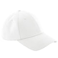 Solid White - Front - Beechfield Unisex Authentic 6 Panel Baseball Cap (Pack of 2)