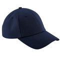 French Navy - Front - Beechfield Unisex Authentic 6 Panel Baseball Cap (Pack of 2)