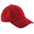 Classic Red - Front - Beechfield Unisex Authentic 6 Panel Baseball Cap (Pack of 2)