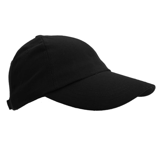 Black - Front - Result Unisex Heavy Cotton Premium Pro-Style Baseball Cap (Pack of 2)