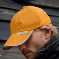 Hi Vis Orange - Back - Result Unisex High-Vis Baseball Cap (3M) (Pack of 2)