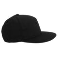 Black - Front - Beechfield Adults Unisex Pitcher Snapback Cap (Pack of 2)