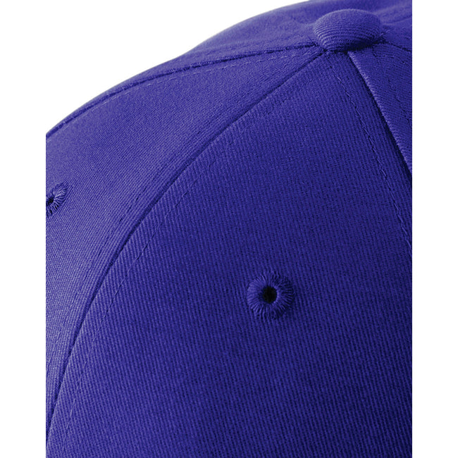 French Navy-White - Side - Beechfield Adults Unisex Athleisure Cotton Baseball Cap (Pack of 2)