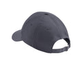 Graphite Grey-Black - Back - Beechfield Adults Unisex Athleisure Cotton Baseball Cap (Pack of 2)