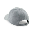 Heather Grey - Back - Beechfield Unisex Jersey Athleisure Baseball Cap (Pack of 2)