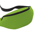 Lime - Back - Bagbase Adjustable Belt Bag (2.5 Litres) (Pack of 2)