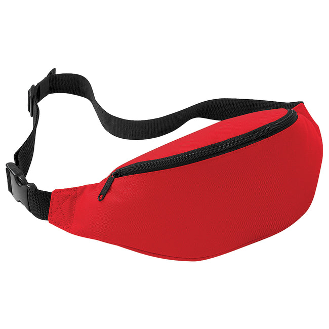 Classic Red - Front - Bagbase Adjustable Belt Bag (2.5 Litres) (Pack of 2)