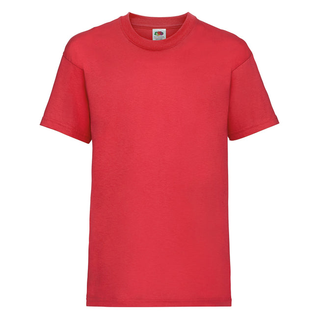 Red - Front - Fruit Of The Loom Childrens-Kids Unisex Valueweight Short Sleeve T-Shirt (Pack of 2)