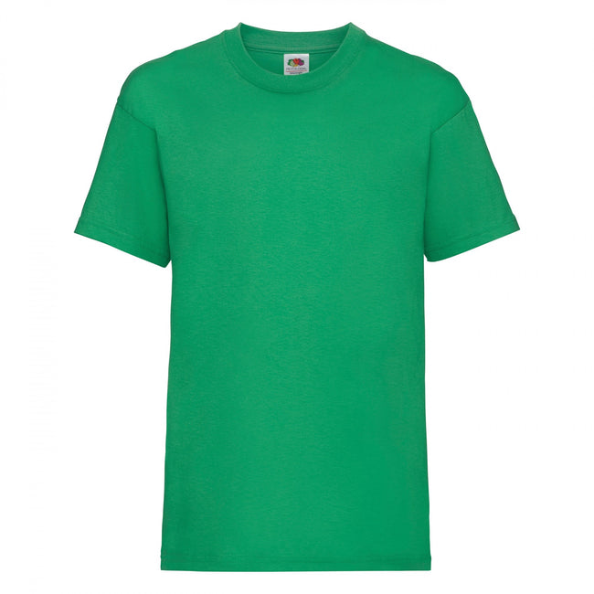 Kelly Green - Front - Fruit Of The Loom Childrens-Kids Unisex Valueweight Short Sleeve T-Shirt (Pack of 2)