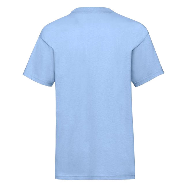 Sky Blue - Back - Fruit Of The Loom Childrens-Kids Unisex Valueweight Short Sleeve T-Shirt (Pack of 2)