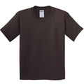 Dark Chocolate - Front - Gildan Childrens Unisex Heavy Cotton T-Shirt (Pack Of 2)