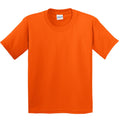 Orange - Front - Gildan Childrens Unisex Heavy Cotton T-Shirt (Pack Of 2)
