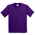 Purple - Front - Gildan Childrens Unisex Heavy Cotton T-Shirt (Pack Of 2)