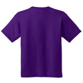 Purple - Back - Gildan Childrens Unisex Heavy Cotton T-Shirt (Pack Of 2)