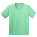 Mint Green - Front - Gildan Childrens Unisex Heavy Cotton T-Shirt (Pack Of 2)
