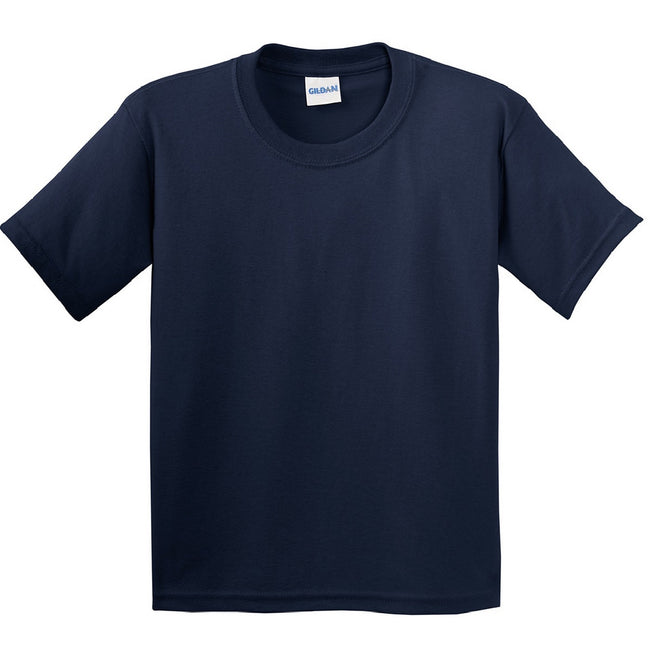 Navy - Front - Gildan Childrens Unisex Soft Style T-Shirt (Pack Of 2)