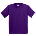 Purple - Front - Gildan Childrens Unisex Soft Style T-Shirt (Pack Of 2)