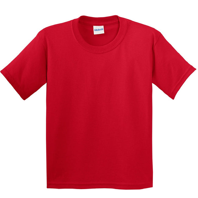 Red - Front - Gildan Childrens Unisex Soft Style T-Shirt (Pack Of 2)