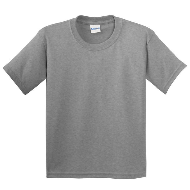 Sport Grey (RS) - Front - Gildan Childrens Unisex Soft Style T-Shirt (Pack Of 2)