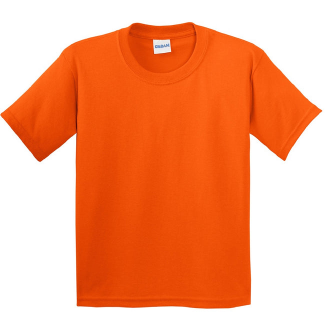 Orange - Front - Gildan Childrens Unisex Soft Style T-Shirt (Pack Of 2)