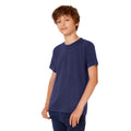 Navy Blue - Back - B&C Kids-Childrens Exact 190 Short Sleeved T-Shirt (Pack of 2)
