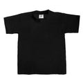Black - Front - B&C Kids-Childrens Exact 190 Short Sleeved T-Shirt (Pack of 2)