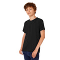 Black - Back - B&C Kids-Childrens Exact 190 Short Sleeved T-Shirt (Pack of 2)