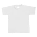 White - Front - B&C Kids-Childrens Exact 190 Short Sleeved T-Shirt (Pack of 2)