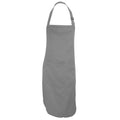 Storm Grey - Front - Dennys Adults Unisex Catering Bib Apron With Pocket (Pack of 2)