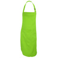 Light Olive - Front - Dennys Adults Unisex Catering Bib Apron With Pocket (Pack of 2)
