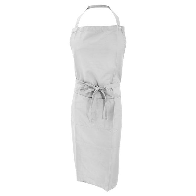 White - Front - Jassz Bistro Unisex Bib Apron With Pocket - Barwear (Pack of 2)