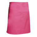 Hot Pink - Front - Dennys Multicoloured Catering Waist Apron 28x36ins (Pack of 2)