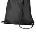 Black - Back - BagBase Budget Water Resistant Sports Gymsac Drawstring Bag (11 Litres) (Pack of 2)