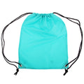 Lagoon Turquoise - Front - Shugon Stafford Plain Drawstring Tote Bag - 13 Litres (Pack of 2)