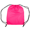 Hot Pink - Front - Shugon Stafford Plain Drawstring Tote Bag - 13 Litres (Pack of 2)