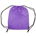 Purple - Front - Shugon Stafford Plain Drawstring Tote Bag - 13 Litres (Pack of 2)