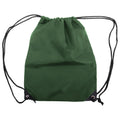 Green - Front - Shugon Stafford Plain Drawstring Tote Bag - 13 Litres (Pack of 2)