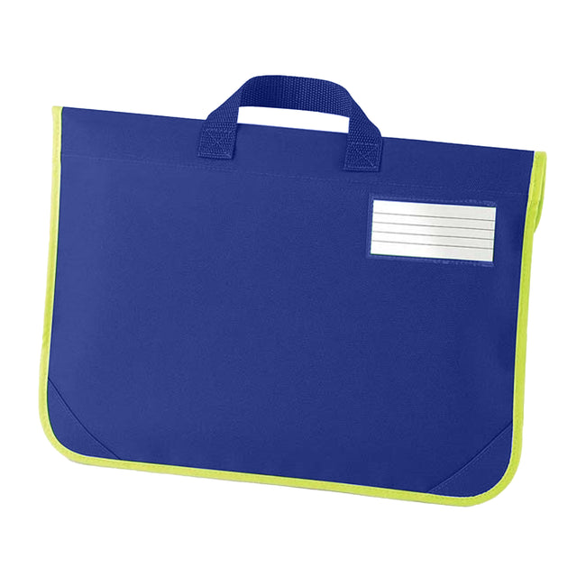 Bright Royal - Back - Quadra Enhanced-Vis Book Bag - 4 Litres (Pack of 2)