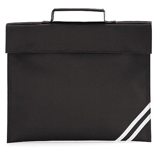 Black - Front - Quadra Classic Book Bag - 5 Litres (Pack of 2)
