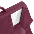 Burgundy - Back - Quadra Junior Book Bag With Strap (Pack of 2)