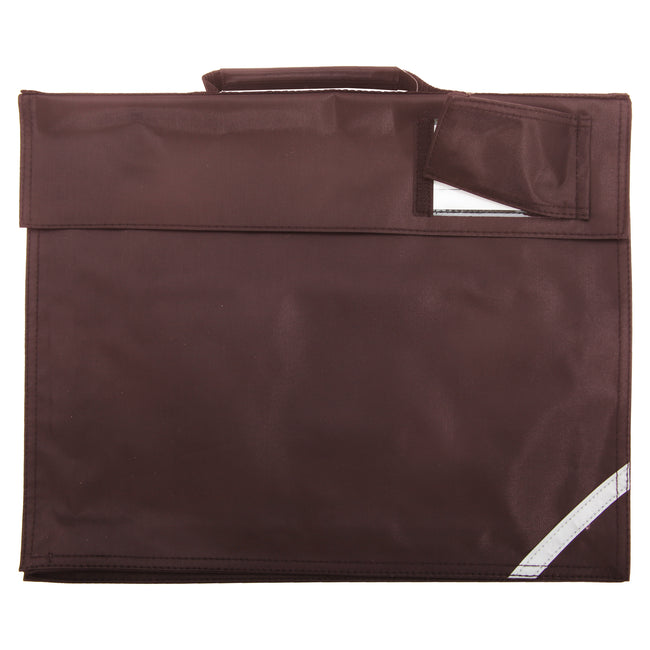 Burgundy - Front - Quadra Junior Book Bag - 5 Litres (Pack of 2)