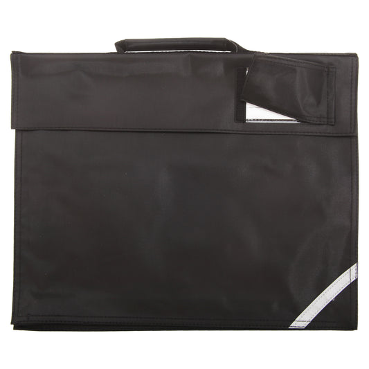 Black - Front - Quadra Junior Book Bag - 5 Litres (Pack of 2)