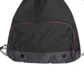 Black - Back - Bagbase Athleisure Water Resistant Drawstring Sports Gymsac Bag (Pack of 2)